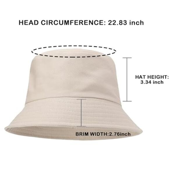 3 Packs Unisex Bucket Hat Solid Colors Sun Hat with UV Protection main image 6